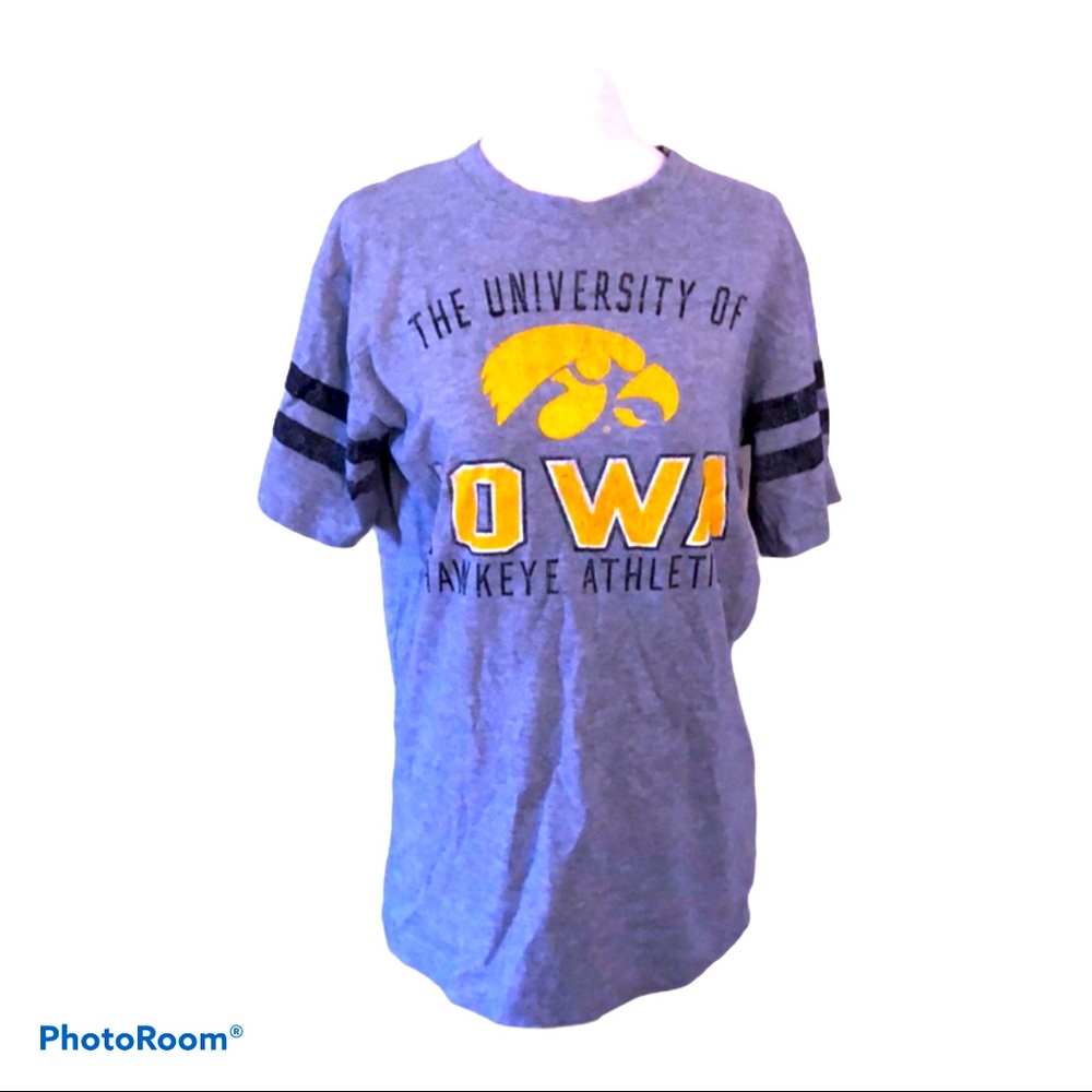 Sporty Core Hawkeyes U of I Athletics NCAA cotton blend‎ tee size S